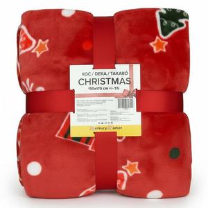 Deka Christmas 130x170 cm červená vyobraziť