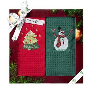 Kuchynské utierky kpl. 2 ks 50x70 cm červený/zelený vyobraziť