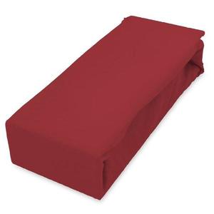 Plachta jersey s gumičkou 160x200 červená vyobraziť