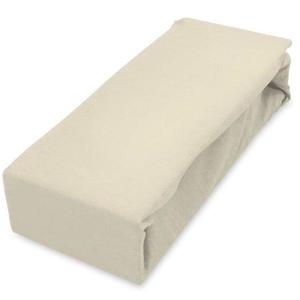 Plachta jersey s gumičkou 90x200 krémová vyobraziť