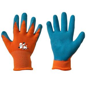 Detské záhradné rukavice oranžové latex, veľ. 2 vyobraziť