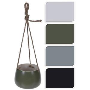 Keramický kvetináč s lanom 4ass vyobraziť