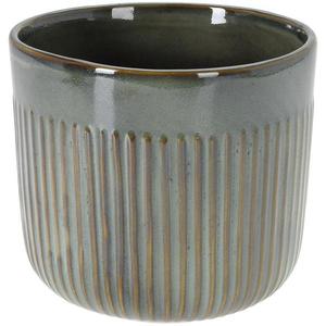 Zelený porcelánový kvetináč vyobraziť