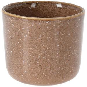 Hnedý porcelánový kvetináč vyobraziť