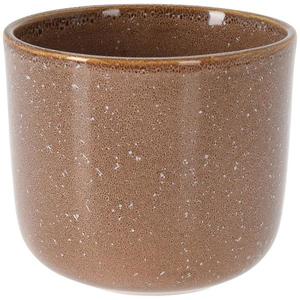 Hnedý porcelánový kvetináč vyobraziť