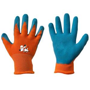 Detské záhradné rukavice oranžové latex, veľ. 5 vyobraziť