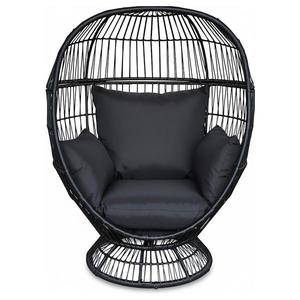 Záhradná otočná stolička Cuddie čierna vyobraziť