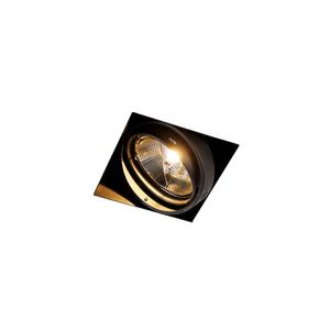 Zápustený reflektor čierny GU10 AR111 bez rámu - Oneon vyobraziť