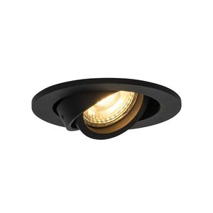 Moderné zapustené bodové svetlo čierne sklápateľné - Club vyobraziť