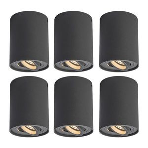 Sada 6 bodových svetiel tmavosivá otočná a nastaviteľná - Rondoo up vyobraziť