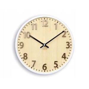 Bambusové nástěnné hodiny Karina 30 cm hnědé/bílé vyobraziť