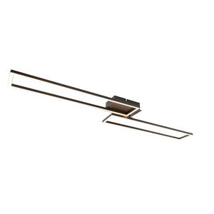 Stropné svietidlo predĺžené čierne 3-stupňové stmievateľné - Plazas Novo vyobraziť