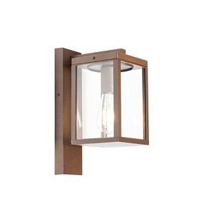 Priemyselná vonkajšia nástenná lampa hrdzavohnedá IP44 - Charlois vyobraziť