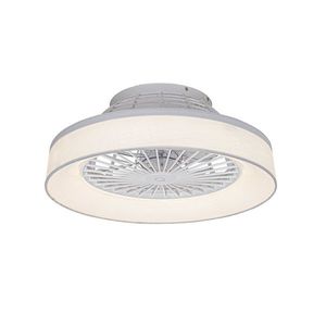 Stropný ventilátor biely so hviezdnym efektom 47cm vrátane LED stmievateľný s diaľkovým ovládaním - Emily vyobraziť