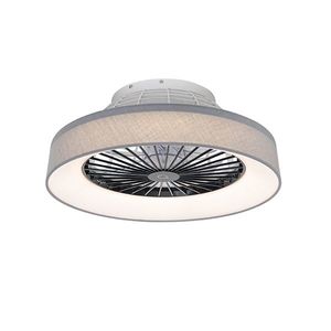 Stropný ventilátor sivý so hviezdnym efektom 47cm vrátane LED stmievateľný s diaľkovým ovládaním - Emily vyobraziť