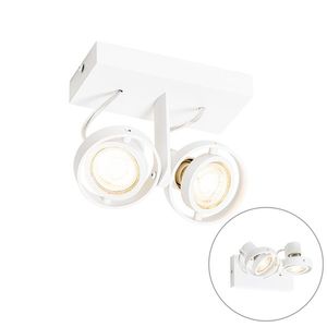 Moderný reflektor biely 2-svetlo - Master 50 vyobraziť