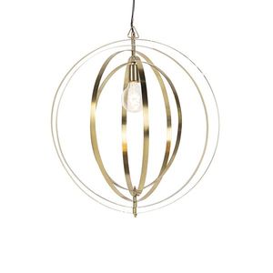 Vintage závesné svietidlo mosadz - Rings vyobraziť