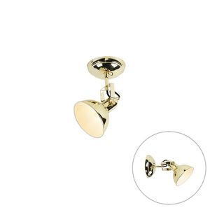 Priemyselné okrúhle bodové svetlo zlaté 1-žiarovkové - Tommy vyobraziť