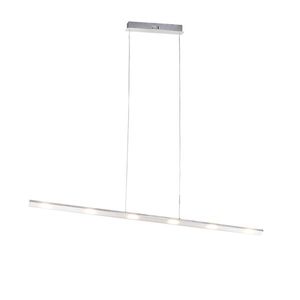 Dizajnové závesné svietidlo oceľ s dotykovým stmievačom vrátane LED - Platinum vyobraziť