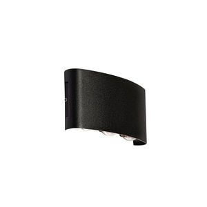 Vonkajšia nástenná lampa čierna vrátane LED 6-svetlo IP54 - Silly vyobraziť