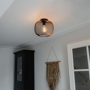 Moderné čierne stropné svietidlo - Bliss Mesh vyobraziť