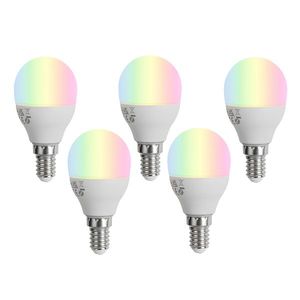 Sada 5 inteligentných stmievateľných LED žiaroviek E14 G45 Opál 4, 9 W 470 lm 2700-6500 K vyobraziť