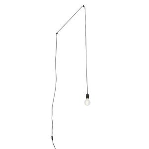 Dizajnové závesné svietidlo čierne so zástrčkou - Cavalux vyobraziť