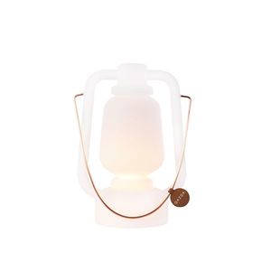 Nabíjateľná stolná lampa 30 cm IP44 biela - Storm Small vyobraziť