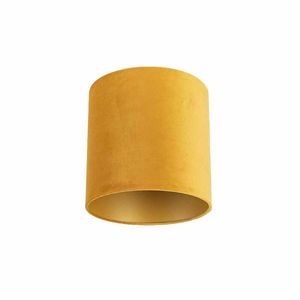 Zamatový tienidlo žltý 25/25/25 so zlatým vnútrom vyobraziť