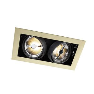 Zapustené bodové svetlo mosadzné nastaviteľné 2-svetlo - Oneon vyobraziť