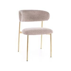 Čalouněná jídelní židle ELTON Raven zlatá/béžová vyobraziť