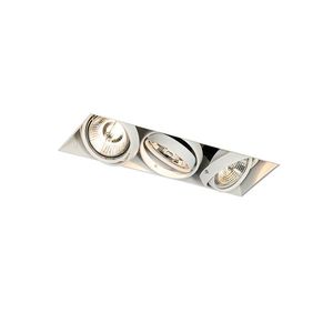 Zapustené bodové svetlo biele GU10 AR70 bez rámu 3-svetlo - Oneon vyobraziť