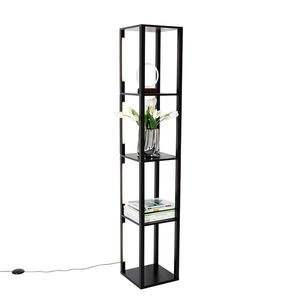 Dizajnová stojaca lampa čierna vrátane LED 3-stupňový stmievač - Tianna vyobraziť