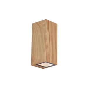 Škandinávske nástenné svietidlo drevo 2-svetlá GU10 70mm IP54 - Baleno vyobraziť