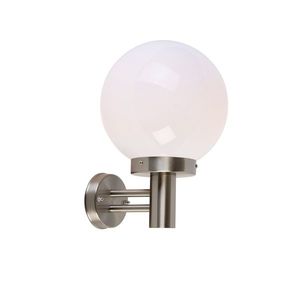 Moderné vonkajšie nástenné svietidlo oceľ nehrdzavejúca oceľ IP44 - Sfera vyobraziť