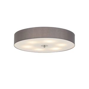 Rustikálne stropné svietidlo sivé 70 cm - Drum vyobraziť