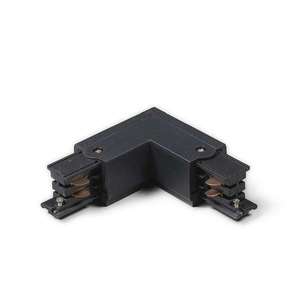 L-konektor pre 3-fázovú koľajnicu ľavý čierny vyobraziť