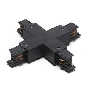 X-konektor pre 3-fázovú koľajnicu čierny vyobraziť