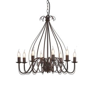 Klasický luster hrdzavo hnedý 8-svetiel - Giuseppe vyobraziť