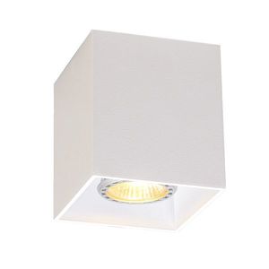 Moderné bodové svetlo biele - Qubo 1 vyobraziť