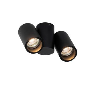 Dizajnové bodové svetlo čierne 2-žiarovkové nastaviteľné - Michael vyobraziť