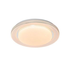 Stropné svietidlo biele 38 cm vrátane LED s diaľkovým ovládaním - Jochem vyobraziť