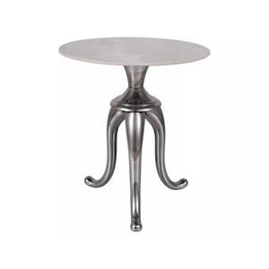 Designový odkládací stolek Snake 48 cm mramor/stříbrný vyobraziť