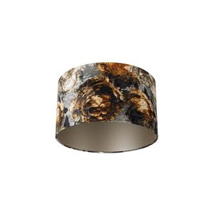 Zamatový tienidlo na lampu s kvetinovým vzorom 35/35/20 vyobraziť