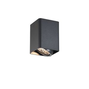 Dizajnový prisadený reflektor čierny GU10 70 mm otočný a naklápací - Vox vyobraziť