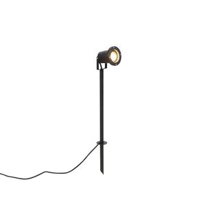 Bodové svetlo na kolík čierne nastaviteľné IP44 vrátane kábla a zástrčky - Basic vyobraziť