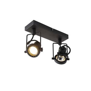 Priemyselné bodové svetlo čierne 2-svetlo - Suplux vyobraziť