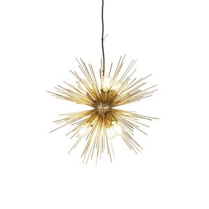 Závesné svietidlo Art Deco zlaté 6-žiarovkové - Broom vyobraziť