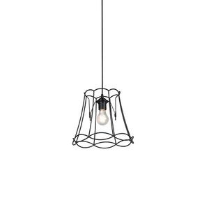 Retro závesné svietidlo čierne 30 cm - Granny Frame vyobraziť