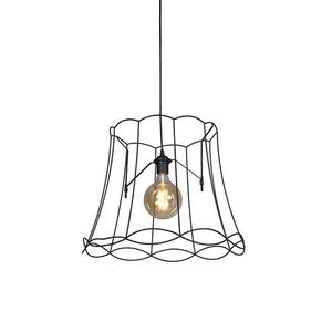 Retro závesné svietidlo čierne 50 cm - Granny Frame vyobraziť